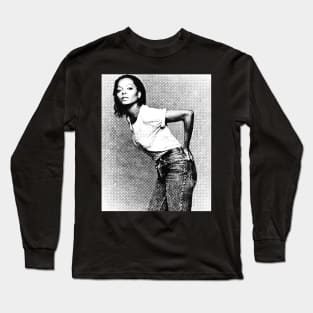 Diana Ross Halftone Long Sleeve T-Shirt